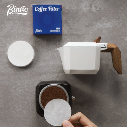 BINCOO Hand Brewed Coffee Filter Paper Household Moka Pot Filter Paper Universal Filter Paper for Espresso Machine