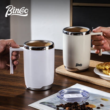 BINCOO Electric Mixing Cup 316 Stainless Steel Rechargeable Magnetic Fully Automatic Stirring Coffee Cup 400ML