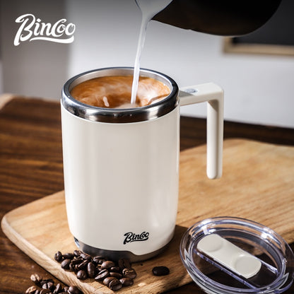 BINCOO Electric Mixing Cup 316 Stainless Steel Rechargeable Magnetic Fully Automatic Stirring Coffee Cup 400ML