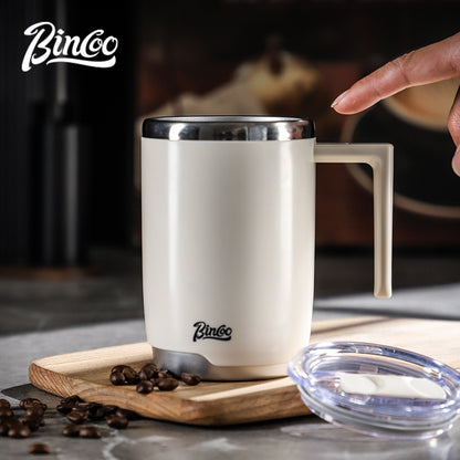 BINCOO Electric Mixing Cup 316 Stainless Steel Rechargeable Magnetic Fully Automatic Stirring Coffee Cup 400ML