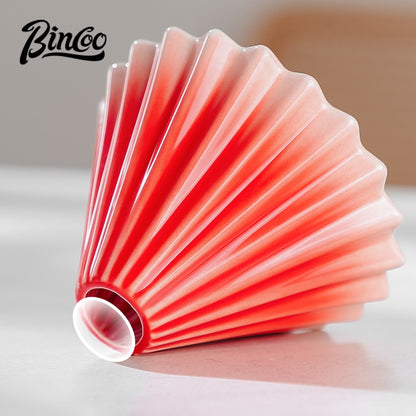 BINCOO Ceramic Filter Cup V60 Hand Brewed Coffee Pot Home Set Portable Outdoor Drip Filter Americano Coffee Sharing Pot