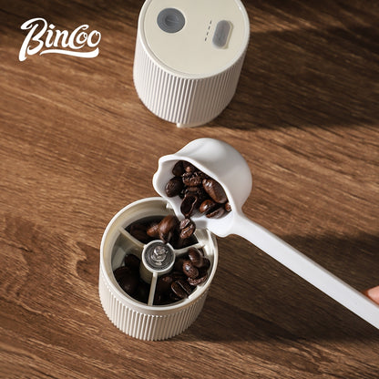 BINCOO Electric Coffee Grinder Home Hand Brewing Pot Set Small Coffee Bean Grinder Set Portable Steel Core
