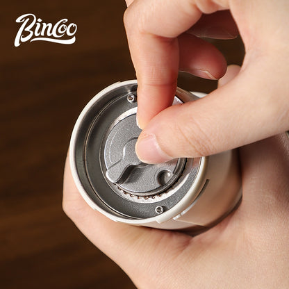 BINCOO Electric Coffee Grinder Home Hand Brewing Pot Set Small Coffee Bean Grinder Set Portable Steel Core