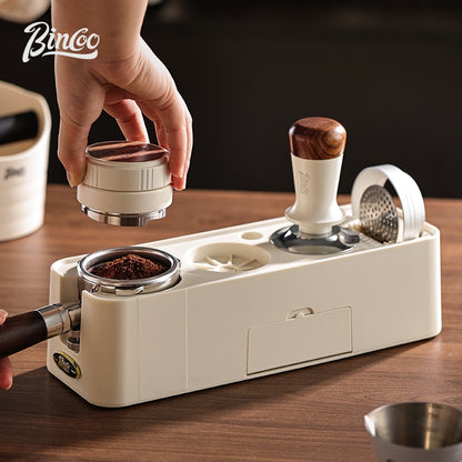 BINCOO Espresso Machine Powder Press Base Stretchy Powder Press Hammer Triple Paddle Powder Fabricator 3-Piece Set 51MM/58MM