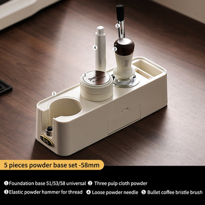BINCOO Espresso Machine Powder Press Base Stretchy Powder Press Hammer Triple Paddle Powder Fabricator 3-Piece Set 51MM/58MM