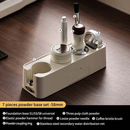 BINCOO Espresso Machine Powder Press Base Stretchy Powder Press Hammer Triple Paddle Powder Fabricator 3-Piece Set 51MM/58MM