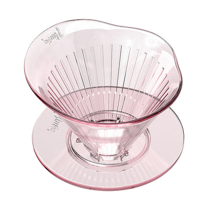 Bincoo V01/V02 Filter Cup Hand Brewed Coffee Filter Cup V60 Drip Filter Flower Shaped Coffee Dripper Tritan
