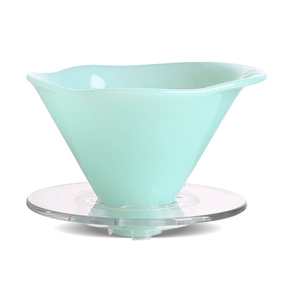 Bincoo V01/V02 Filter Cup Hand Brewed Coffee Filter Cup V60 Drip Filter Flower Shaped Coffee Dripper Tritan