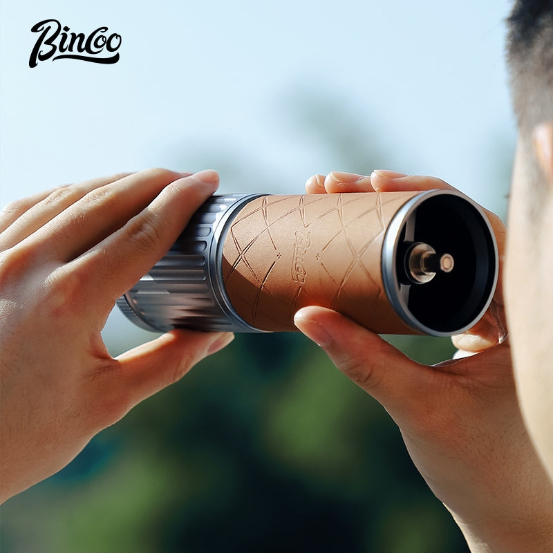 BINCOO Manual Bean Grinder Small Coffee Bean Grinder with Sieve Hand Brewing Professional Grinding Coffee Machine