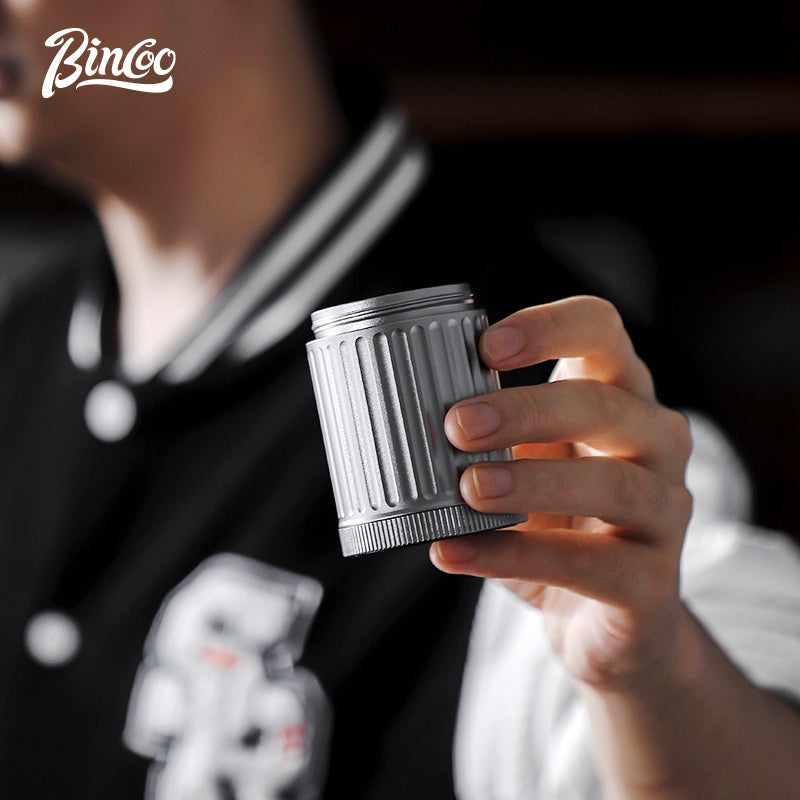 BINCOO Manual Bean Grinder Small Coffee Bean Grinder with Sieve Hand Brewing Professional Grinding Coffee Machine