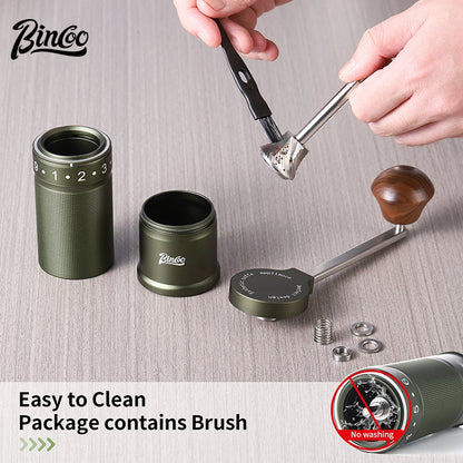 BINCOO M01 CNC420 Six-star Manual Grinder Coffee Bean Grinder Small Home Coffee Maker For Home Office Outdoor Traveling