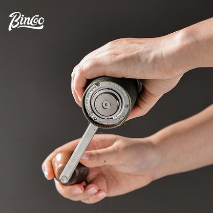 BINCOO M01 CNC420 Six-star Manual Grinder Coffee Bean Grinder Small Home Coffee Maker For Home Office Outdoor Traveling