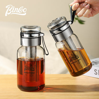 BINCOO Coffee Cold Brew Mug Glass Iced Drip Coffee Mug Cold Brew Filter Extraction Coffee Maker 500ML/750ML/800ML
