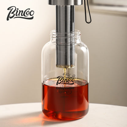 BINCOO Coffee Cold Brew Mug Glass Iced Drip Coffee Mug Cold Brew Filter Extraction Coffee Maker 500ML/750ML/800ML