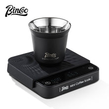 BINCOO Espresso Measuring Cups Stainless Steel Small Milk Jar Double Ounce Cups with Electronic Weighing Set 80ML