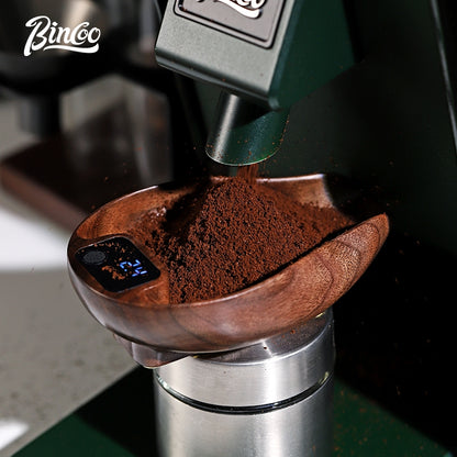 BINCOO Walnut Touchscreens Coffee Electronic Scale Bean Dish Hand Brewed Coffee Weighing Plate Espresso Appliances