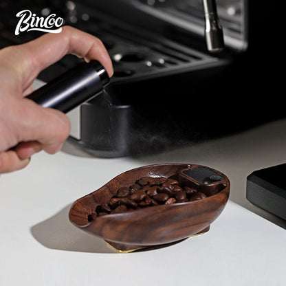 BINCOO Walnut Touchscreens Coffee Electronic Scale Bean Dish Hand Brewed Coffee Weighing Plate Espresso Appliances