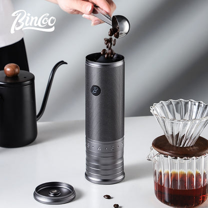 BINCOO DM03 Coffee Grinder Portable Coffee Bean Electric Grinder Small Household Outside Adjustment Espresso Grinder