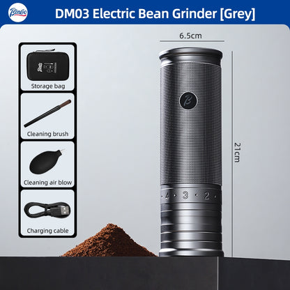 BINCOO DM03 Coffee Grinder Portable Coffee Bean Electric Grinder Small Household Outside Adjustment Espresso Grinder