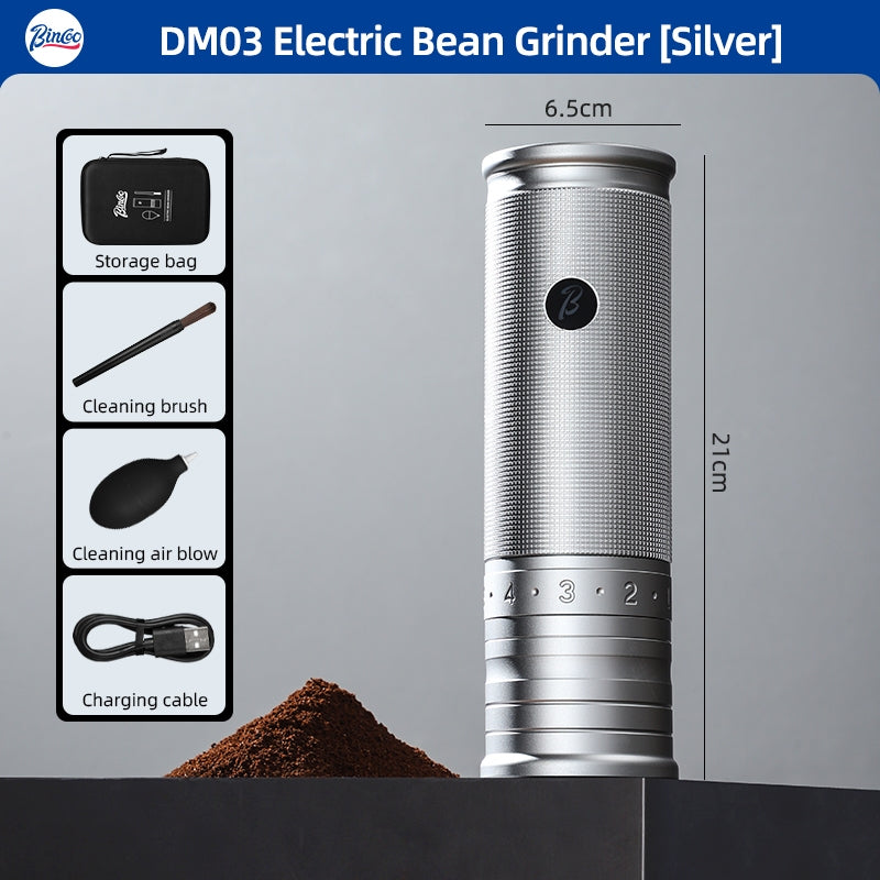 BINCOO DM03 Coffee Grinder Portable Coffee Bean Electric Grinder Small Household Outside Adjustment Espresso Grinder