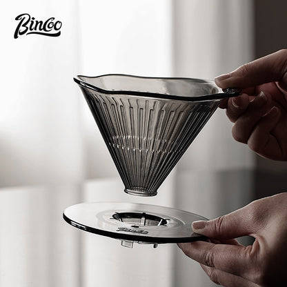 BINCOO Hand Brewed Coffee Filter Cup Drip Filter Mug Set Home Coffee Sharing Pot Hand Brewing Kettle Manual Grinder Set Coffee Utensils Set 500ML/700ML