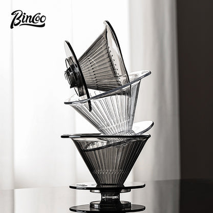 BINCOO Hand Brewed Coffee Filter Cup Drip Filter Mug Set Home Coffee Sharing Pot Hand Brewing Kettle Manual Grinder Set Coffee Utensils Set 500ML/700ML