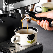 BINCOO Retro Creative Coffee Cup and Saucer Set Coffee Ceramic Mug Afternoon Tea Cup with Spoon for Household Office 260ML