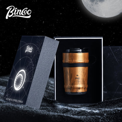 BINCOO Creative Ceramic Coffee Mug Gift Box 316 Stainless Steel Insulated Coffee Mug Holiday Birthday Gift Best 330ML