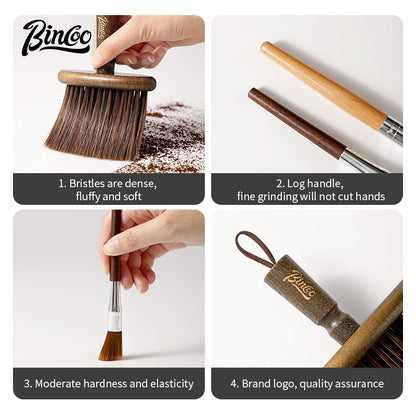 BINCOO Coffee Machine Cleaning Brush Coffee Grinder Cleaning Brush Bar Storage Cleaning Accessories
