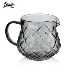 BINCOO Glass Cold Brew Coffee Pot Home Sharing Pot Latte Ice Americano Cold Brew Pot Hand Brew Coffee Pot Set 400ML
