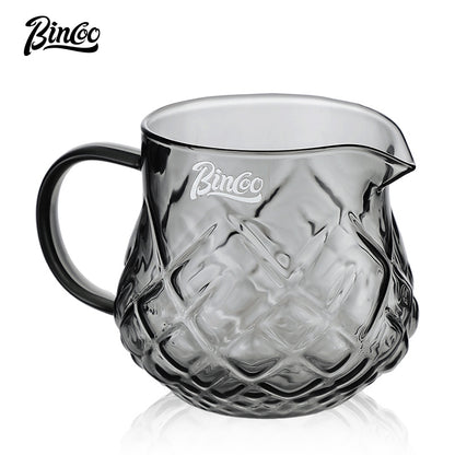 BINCOO Glass Cold Brew Coffee Pot Home Sharing Pot Latte Ice Americano Cold Brew Pot Hand Brew Coffee Pot Set 400ML