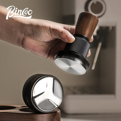 Bincoo All-in-one Espresso Coffee Tamping Station Set, Wooden Coffee Organizer with Tamper, Distributor, Knock Box, Milk Pitcher & Complete Barista Tools for Home Espresso Brewing