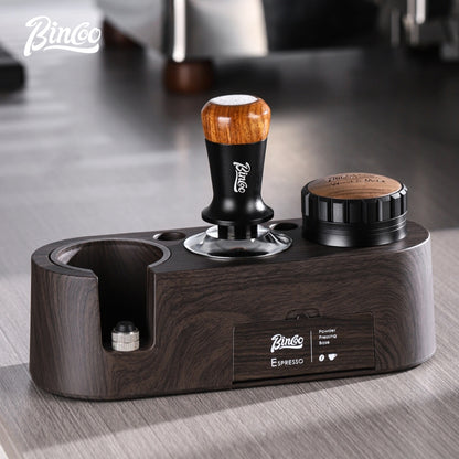 BINCOO Coffee Press Holder Cloth Powder Dispenser Set Coffee Machine Handle Filling Holder Coffee Storage Tools Complete Set 51MM/58MM