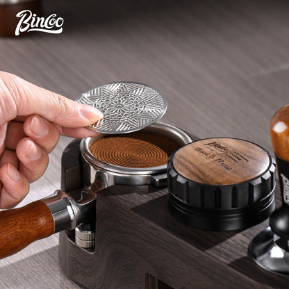 BINCOO Coffee Press Holder Cloth Powder Dispenser Set Coffee Machine Handle Filling Holder Coffee Storage Tools Complete Set 51MM/58MM