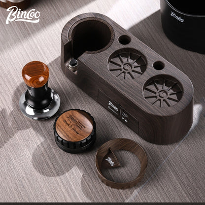 BINCOO Coffee Press Holder Cloth Powder Dispenser Set Coffee Machine Handle Filling Holder Coffee Storage Tools Complete Set 51MM/58MM