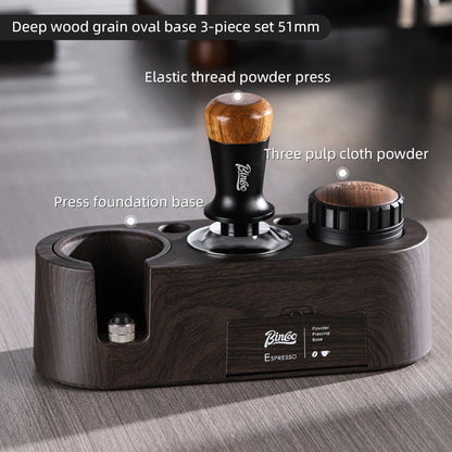BINCOO Coffee Press Holder Cloth Powder Dispenser Set Coffee Machine Handle Filling Holder Coffee Storage Tools Complete Set 51MM/58MM