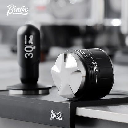 BINCOO Self-gravity Cloth Powder Distributor Adjustment-free Adaptive Coffee Powder Distributor Three Oars and Five Oars only for 58MM