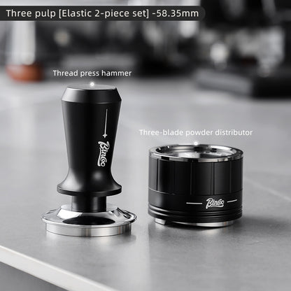 BINCOO Self-gravity Cloth Powder Distributor Adjustment-free Adaptive Coffee Powder Distributor Three Oars and Five Oars only for 58MM