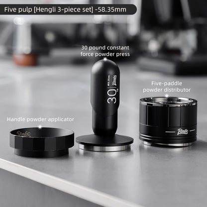 BINCOO Self-gravity Cloth Powder Distributor Adjustment-free Adaptive Coffee Powder Distributor Three Oars and Five Oars only for 58MM