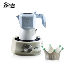 BINCOO Dual-valve Moka Pot Home Brewing Coffee Pot with Electric Potter Extractor Espresso Coffee Pot Coffee Utensils Set 2Cups