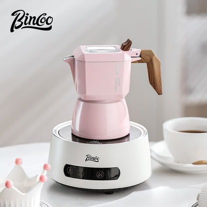 BINCOO Bird Double Valve Moka Pot Extract Espresso Pot Small Household Italian Coffee Machine Set 2 Cups