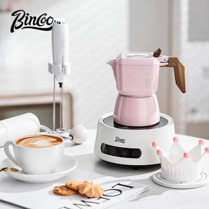 BINCOO Bird Double Valve Moka Pot Extract Espresso Pot Small Household Italian Coffee Machine Set 2 Cups