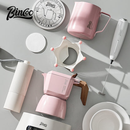 BINCOO Bird Double Valve Moka Pot Extract Espresso Pot Small Household Italian Coffee Machine Set 2 Cups