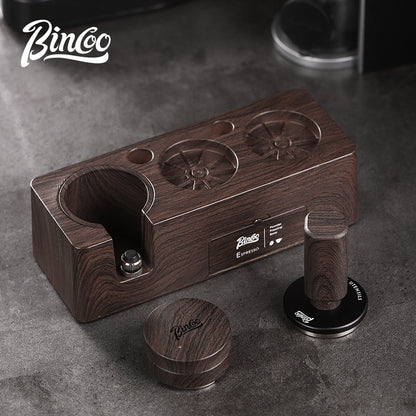 BINCOO Coffee Machine Handle Filling Press Base Powder Cloth Set Powder Press Hammer 3 Piece Set Coffee Machine Accessories 51MM/58MM