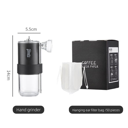 BINCOO Coffee Bean Grinder Hanging Ear Filter Hand Punch Pot Sharing Pot Set Mini Home Coffee Utensils Set 600ML