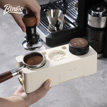 BINCOO Coffee Press Base Coffee Powder Hammer Cloth Powder Dispenser 3 Piece Set Coffee Machine Handle Storage Base Coffee Utensils 51MM/58MM