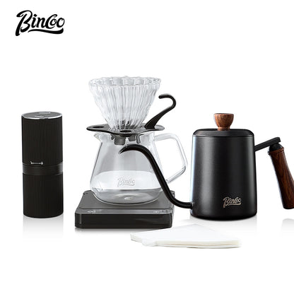 BINCOO Coffee Grinder Set Small Portable Automatic Espresso Home Grinding Coffee Machine