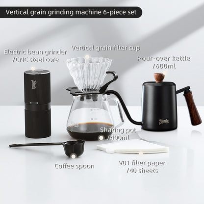BINCOO Coffee Grinder Set Small Portable Automatic Espresso Home Grinding Coffee Machine