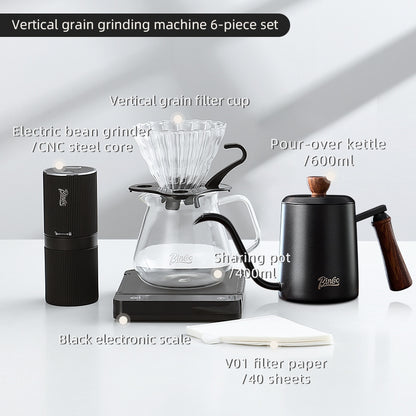 BINCOO Coffee Grinder Set Small Portable Automatic Espresso Home Grinding Coffee Machine