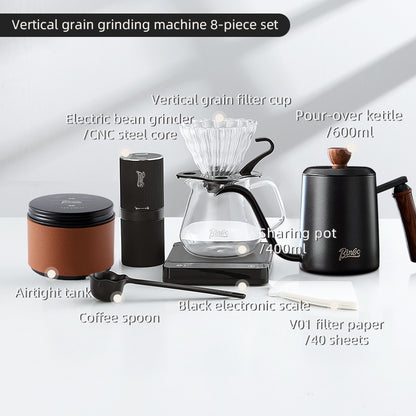 BINCOO Coffee Grinder Set Small Portable Automatic Espresso Home Grinding Coffee Machine